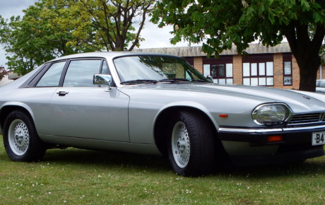 Silver Jaguar XJS owned by Sam Barber